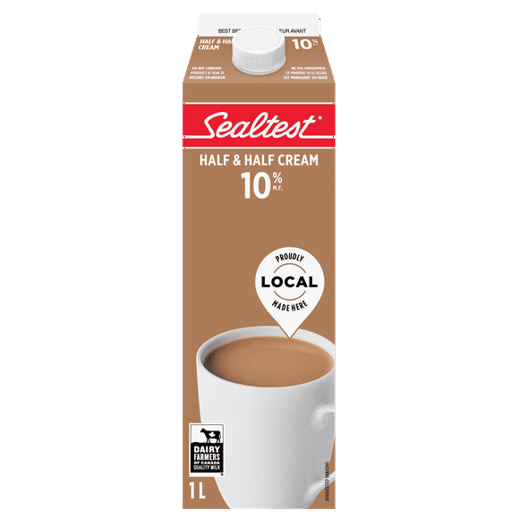 Sealtest 10% Half & Half Coffee Cream, 1 L