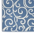 thumbnail image 4 of Nourison Grafix 2'3" x 7'6" (8' Runner) Blue Area Rug Bohemian Contemporary Botanical by Nourison, 4 of 7