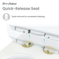 thumbnail image 5 of Ivy One Piece Toilet Dual Vortex™ Flush, Brushed Gold Hardware 1.1/1.6 gpf, 5 of 15
