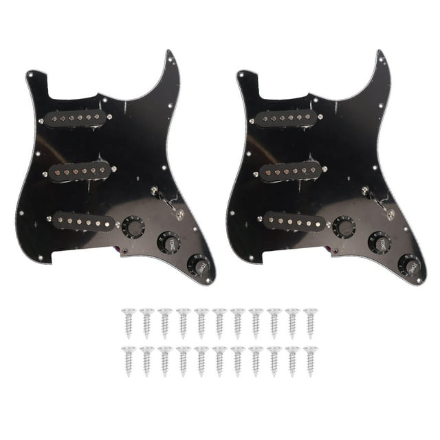 Guitare Électrique Micro Single Coil Clear Sound 11 Trous Précâblé Micro Remplacement Noir