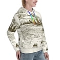 thumbnail image 6 of Uemuo Cows Grazing On Meadow Pattern Women's Hoodie with Eye-catching Drawstrings- Casual Pullover Hoodie with Kangaroo Pocket, Stylish Hooded Sweatshirt-Large, 6 of 7