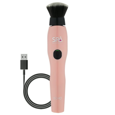 ($29 Value) Spa Sciences ECHO Rechargeable Antimicrobial Sonic Makeup Brush