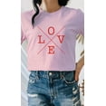 thumbnail image 2 of Love Valentines Day PLUS SIZE Graphic Tee T-Shirt, 2 of 8