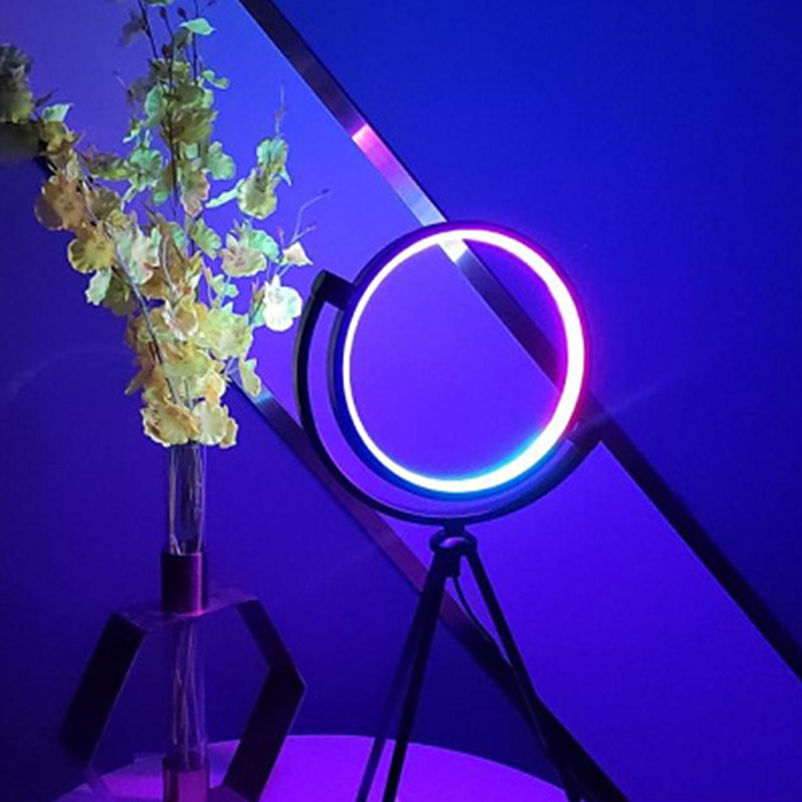 Wzmzjy RGB Selfie Ring Light with Stand: 10 Inch LED Circle Lamp with Camera Tripod for