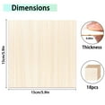 thumbnail image 3 of Basswood Sheets - 6x6 x 1/16 Inch Thin Plywood Wood Squares - Unfinished - Ideal for Crafts, Architectural Models, Laser Cutting, Wood Burning and Drawing (Pack of 18), 3 of 4