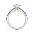 thumbnail image 2 of Kiva Jewel 1.66 Ct Round Cut Lab Created Diamond Ring - 14K White Gold Over - Stunning Engagement Ring for Women - Two Tone Wedding Ring - Anniversary Jewelry - Solitaire Ring - As Per Image, 2 of 6