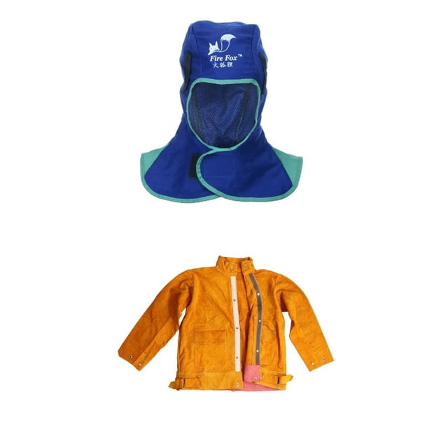 Chaqueta de piel para proteger de soldadura Zulema Capa del casco de soldadura