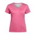 thumbnail image 4 of Tshirts Shirts for Women Short Sleeves Pink Basic Tee Shirt Spring Tops for Women, 4 of 5