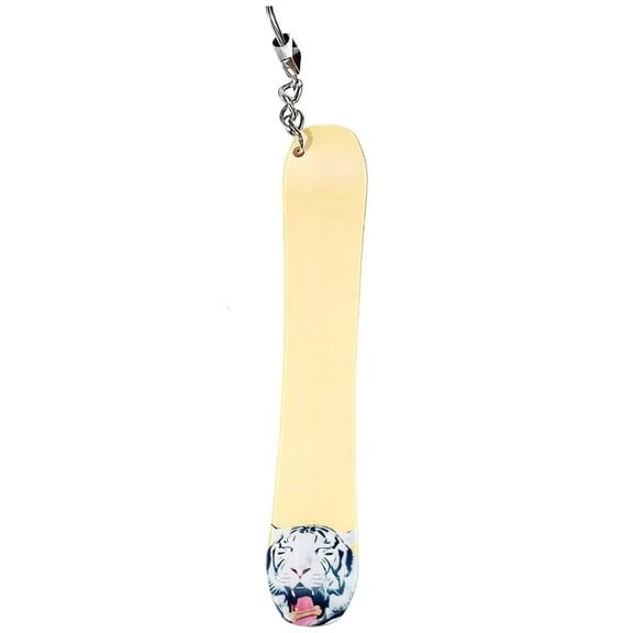 MOMOJIA Acrylic Ski Keyring Key Holder Tiny Snowboard Keychain Backpacks Charm