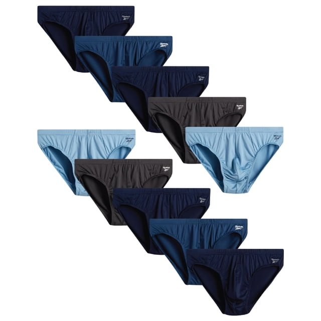 Calzoncillos Reebok para hombre de tiro bajo, paquete de 10, algodón deportivo