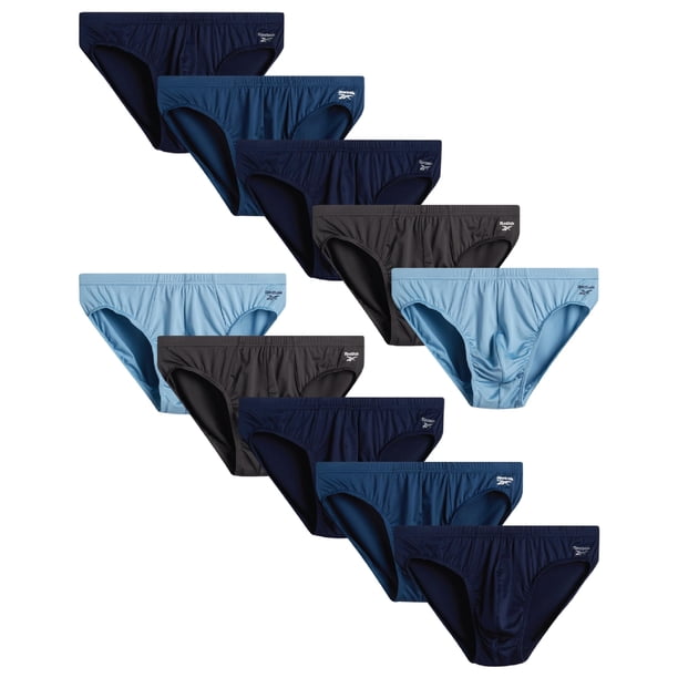 Calzoncillos Reebok para hombre de tiro bajo, paquete de 10, algodón deportivo