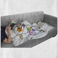 thumbnail image 6 of Crazy Soft Flannel Fleece Blanket, Farmland Animals Cartoon Baby Cows with Colorful Spots Nursery Creature Illustration, Cozy Plush for Indoor and Outdoor Use, 60" x 80", Multicolor, by Ambesonne, 6 of 6