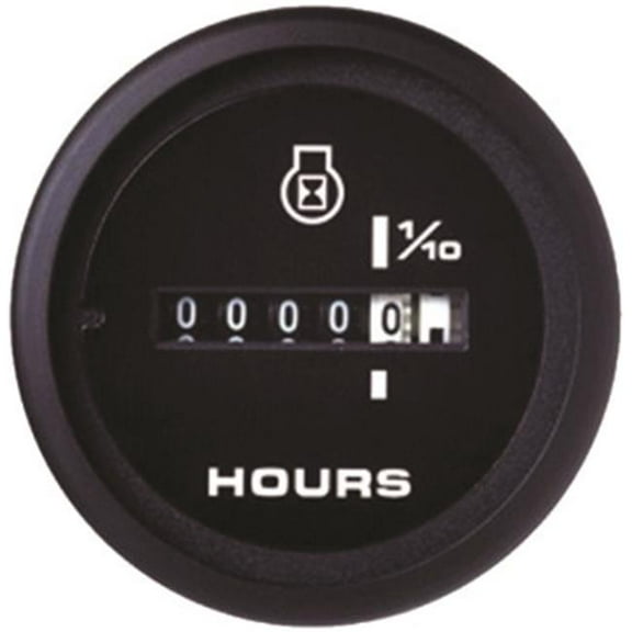 Sierra 11 62719P Premier Pro Series 2" Fog Free Hourmeter with 10,000 Hour Range