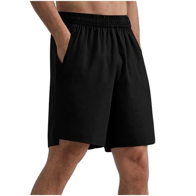 Summer Shorts For Men Cargo Shorts Men Big Men Casual Shorts 2025 Summer Fashion Lightweight Solid Color Pockets Elastic Waist Straight Leg Shorts Sports Pants
