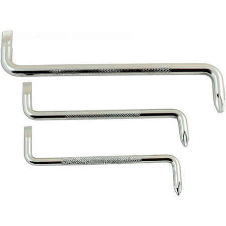 

bangyoudaoo 3PCS Slotted w Driver Head wdriver Set Offset wdriver Set Double-Ended wdriver Set Fully Knurled Handle Hand Tool Set 3
