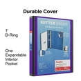 thumbnail image 2 of Staples Better 1-Inch D 3-Ring View Binder Purple (19065) 827599, 2 of 7
