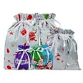thumbnail image 1 of SIfdSeng Get it Fast Christmas Drawstrings Bags 2026 New Christmas Bags Assorted Sizes Christmas Wrapping Bags Multipack Holiday Drawstring Bags Multicolor Xmas Bags, 1 of 8