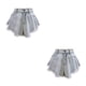 thumbnail image 4 of Jumpingount Pantalones cortos de mezclilla Pantalones vaqueros de verano Pantalones sueltos Mano de obra fina de moda Diseño elegante Poliéster METRO 2Conjunto, 4 of 6
