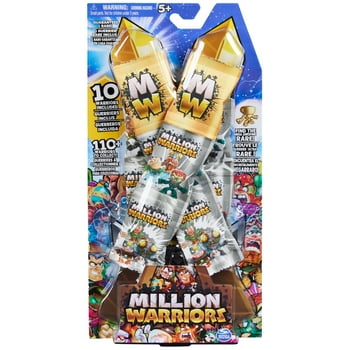 Million Warriors 10-Pack Collectible Figures with Rare