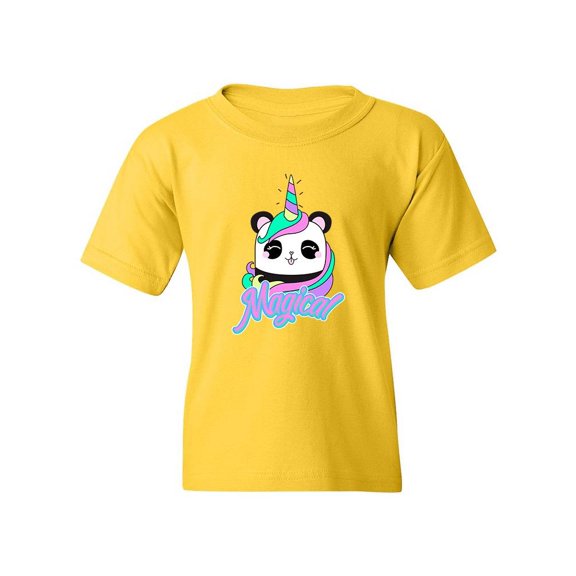 Cute Unicorn Panda T-Shirt Juniors -Image by Shutterstock,  Small