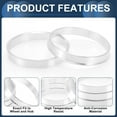 thumbnail image 5 of Unique Bargains Car Wheel Hub Centric Rings Wheels Center Shaft Shock Absorbing Hubrings Aluminum Alloy Silver Tone Durable OD 67.1mm to ID 63.6mm, 5 of 7