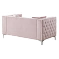 thumbnail image 4 of Glory Furniture Paige Loveseat in Pink Color, 4 of 5