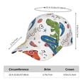 thumbnail image 3 of Yiaed Dinosaur Print Cap Adjustable Size for Running Workouts and Outdoor Activities All Seasons, 3 of 5