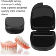 thumbnail image 2 of Dental Retainer Case, Black Safe Orthodontic Retainer Box Store Half Dentures Durable Portable for Accessories, 2 of 5