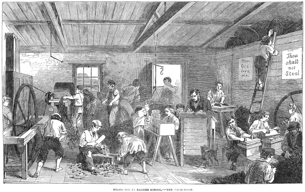 England Ragged School Nthe Brook Street Ragged School In London England