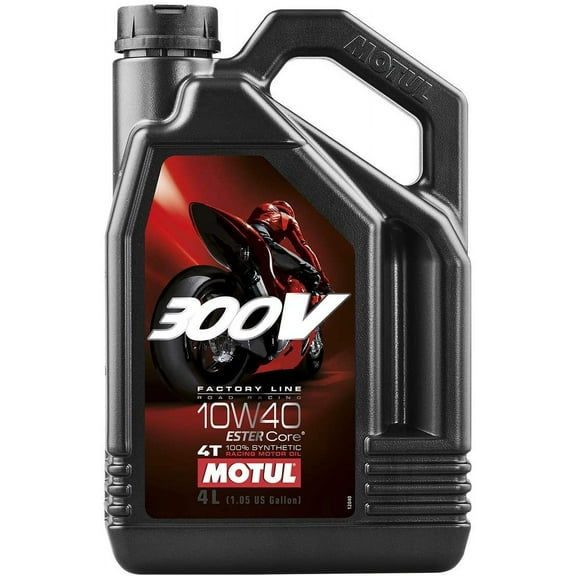 Motul 300V 4T Factory Line 10W-40 Synthetic Oil 4 Liters (104121)