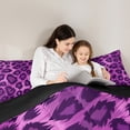 thumbnail image 5 of Castle Fairy Leopard Print 3-Piece Full Size Comforter Sets for Teens Boys Girls,Animal Cheetah Bedding Comforter Set,Abstract Fashion Modern Lightweight Bedding Sets,Ultra Soft Home Decor, 5 of 8