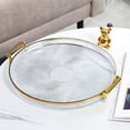 thumbnail image 4 of Multifunction Serving Tray with Handles Dessert Serving Tray Tray for Party Clear, 4 of 9