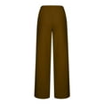 thumbnail image 5 of Summer Plus Size Capri Pants for Women, Women's Linen Cropped Pants High Waist Solid Pocket Ankle Capris Trousers, 5 of 5