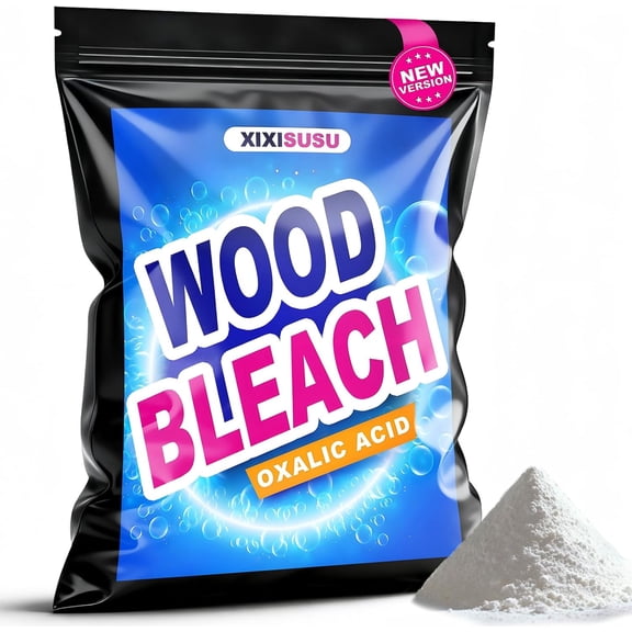 Oxalic Acid Wood Bleach 1 LB - Professional Wood Stain Remover for Furniture & Hardwood Floors | Powder Formula Restores Decks, Boats, Antiques | Safe, Fast-Acting (16 Ounces)
