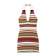 thumbnail image 4 of HH TRAF 2024 Vestidos de estilo playero para mujer Vestido de punto de verano sin mangas con escote en V multicolor y espalda descubierta para mujer, 4 of 5