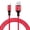 Red, variant on SDFGTstore Charger Cord Portable Fast Charging Wire Sync Data Transfer Cable for Smartphone Tablet USB Type-C Nylon Braided Line