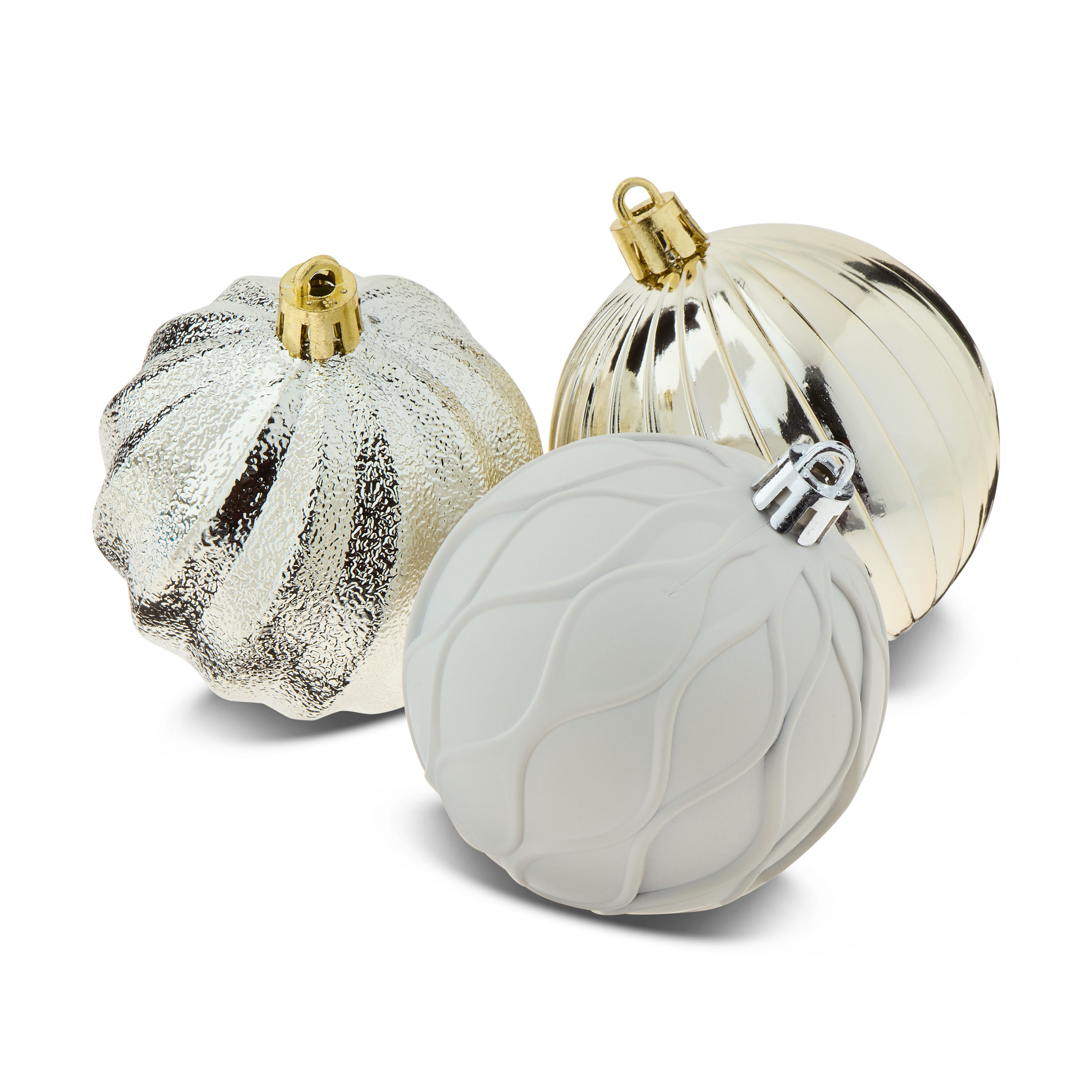 50-Count Champagne Shatterproof Christmas Ball Ornaments, by Holiday Time