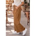 thumbnail image 3 of ZhiHiMeRi Women's Corduroy Wide Leg Pants, High Waisted Casual Trousers XL, 3 of 12
