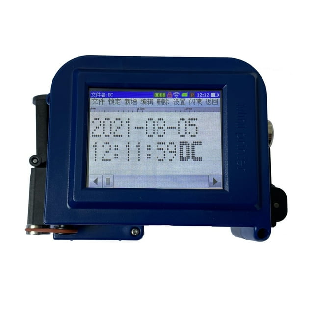 Touch Screen 12.7mm QR Bar Batch Code Date Logo Expiry Label Portable Handheld Jet Thermal Inkjet Printer