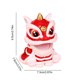 thumbnail image 4 of Figura de danza del león estilo decoración de mesa china de Año Nuevo para regalo rojo, 4 of 5