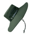 thumbnail image 4 of Sombrero de pesca transpirable de algodón y poliéster, sombrero de ala grande para el sol para hombre, verano, escalada de montaña, OD verde, 4 of 12