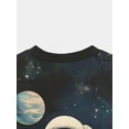 thumbnail image 3 of Astronaut Space Theme Men's 3D Printed T-Shirt, Vivid Crew Neck and Short Sleeves, Summer Out, Casual Wear, Art Pattern T-Shirt, Holiday Gifts, 3 of 6