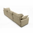 thumbnail image 3 of Mid-Century Modern 3-Seater Sofa with Premium Corduroy Fabric|Comfortable & Retro, 3 of 11