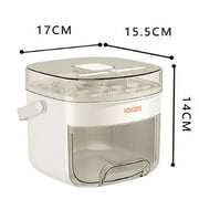 FYTPOV Countertop Ice Maker with Scoop and Handle, 24 Ice Cube Tray, White Ice Maker for Home Kitchen Office Bar Party and Camping