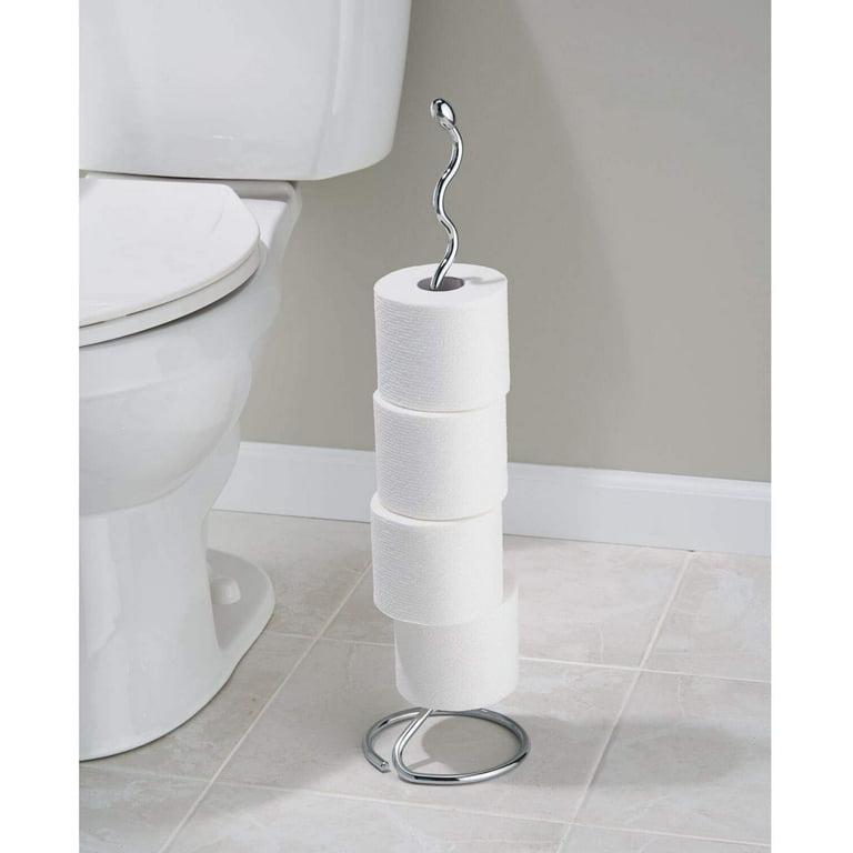 Techvida Free Standing Toilet Paper Holder Stand, Tissue Roll