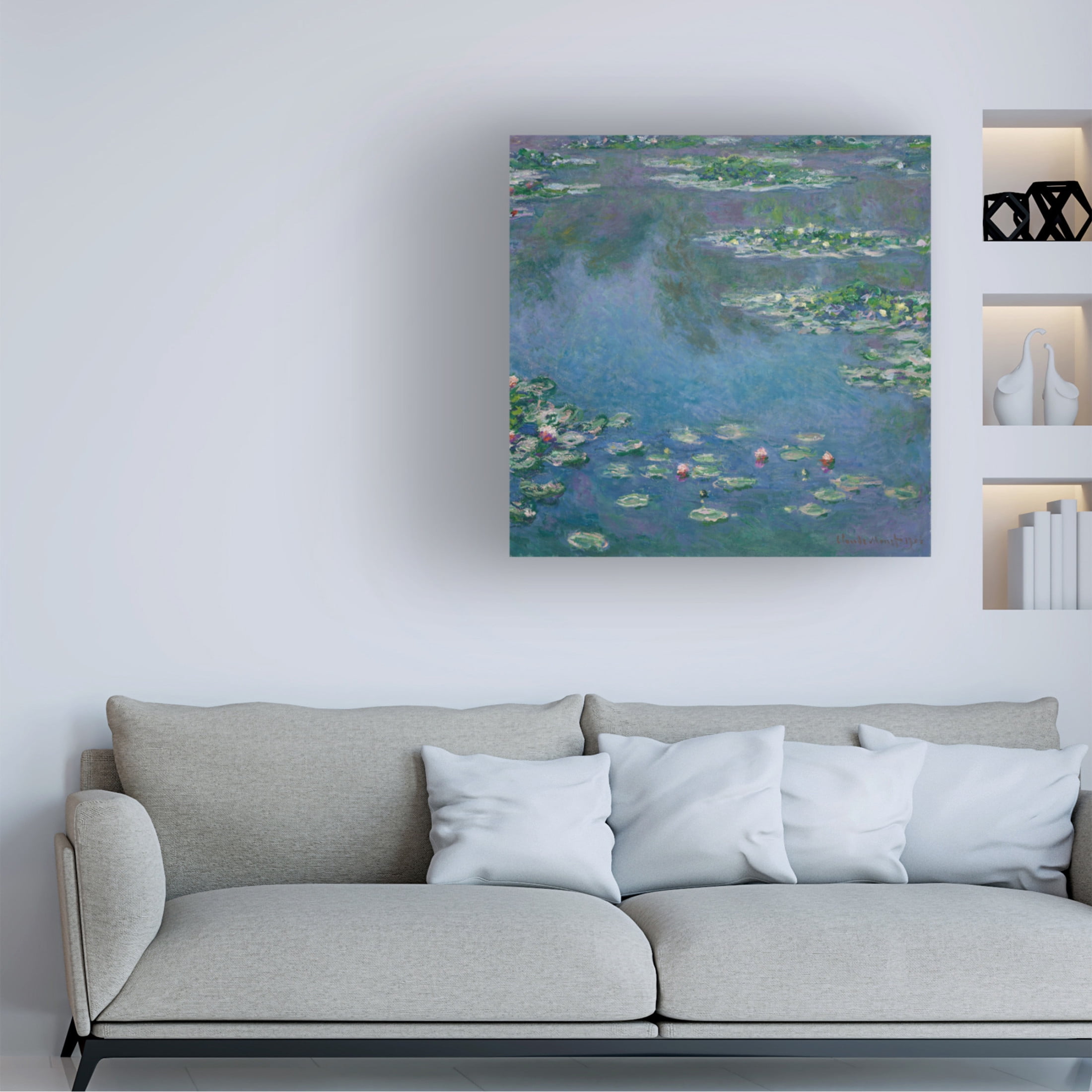 Trademark Fine Art Pictufy Water Lilies Canvas Wall Art