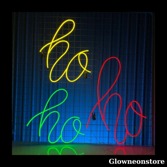Glowneon Hohoho Led Light, Christmas Neon Sign, Christmas Decor, Santa Hohoho Decor, Noel Gifts