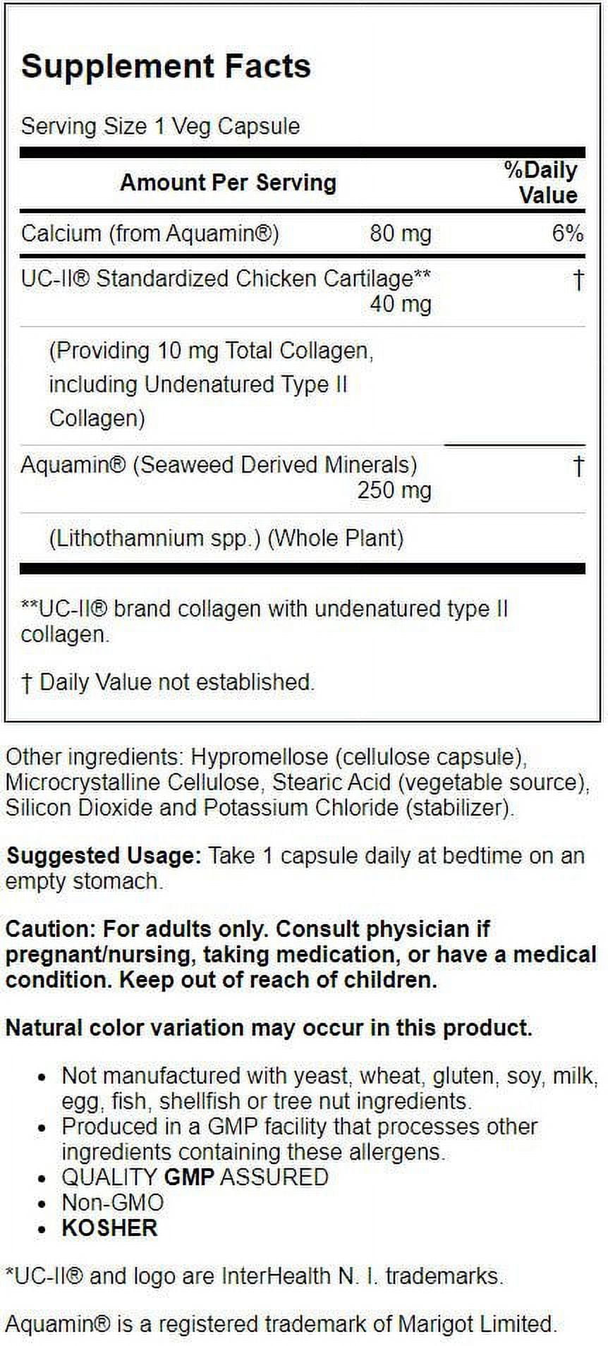 NOW Supplements, UC-II Type II Collagen with Undenatured Type II Collagen,  120 Veg Capsules 