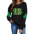 thumbnail image 4 of Tauxra Chandails à Enfiler de la Saint-Patrick pour Femmes, Manches Longues, Col Rond, Coupe Ample, Blouse Tunique Décontractée pour Femmes, 4 of 6