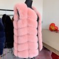 thumbnail image 2 of Abrigo de piel sintética para mujer, chaleco de piel de zorro falso, Chaqueta de felpa para mujer, chaleco de piel sintética para mujer, gabardina esponjosa de moda, primavera y otoño, 2 of 5